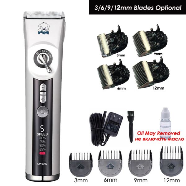 Clippers Neuankömmlinge CP9700 Professionelle Haustier Clipper LCD Hunde Haar Trimmer Pflegemaschine Haustiere Tiere Katze Rasierer Elektrische Elektromie 7000 U / min