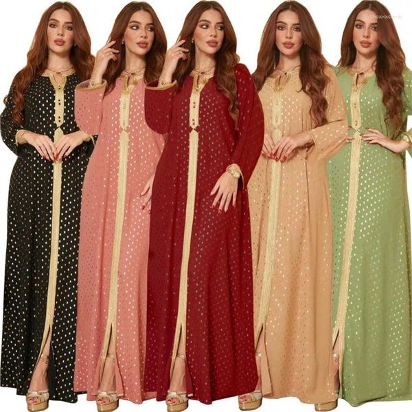 Ethnische Kleidung Four Seasons Universal Robe Mode Spitze Europäische und amerikanische Südostasien Nahe Osten Bronzing Kleid für Frauen