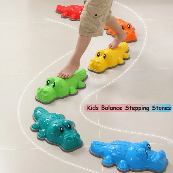 Bilancia dei bambini Stone di lancio per bilanciamenti di addestramento Equilibrio Game Coordinamento dei bambini Cuccia per ostacoli Sport per esterni 240422