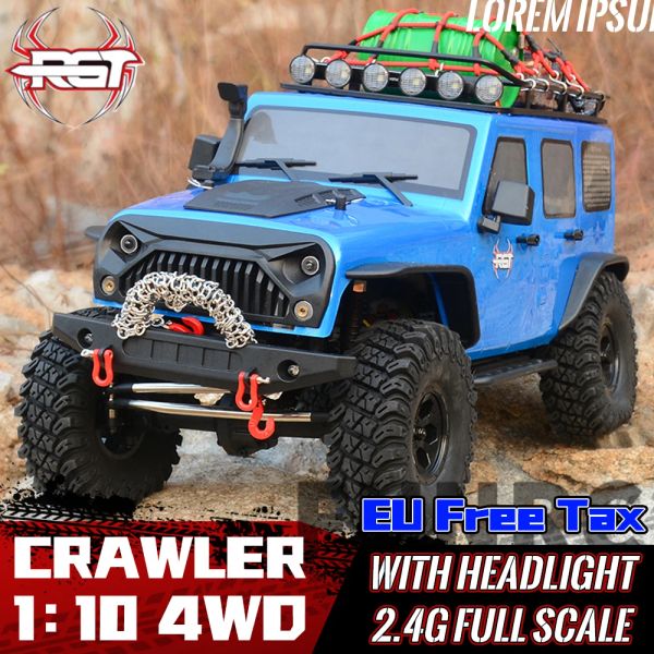 Автомобиль RGT RC CAR 1:10 4WD Профессия Offroad Truck Truck Rock Buggy Crawler для Cruiser Ex86100 Hobby Clating Rtr 4x4 водонепроницаемый игрушечный мальчик