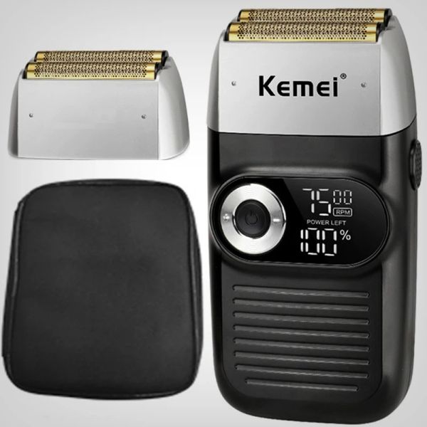 Shaves KEMEI 2026 FOIL PROFISSIONAL SHAVER ELÉTRICO CABELO MÁQUINA DE REMBLEMENTO