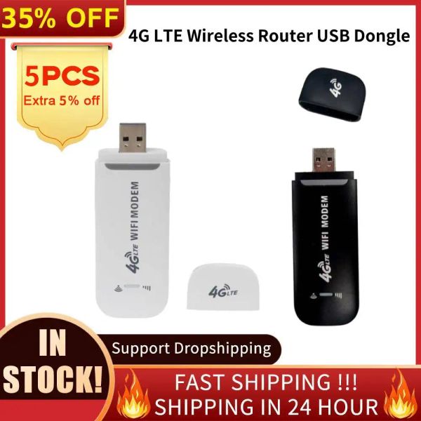 Yönlendiriciler 4G LTE Kablosuz Yönlendirici USB Dongle 150Mbps Modem Stick WiFi Adaptör SIM Kart Kablosuz Yönlendirici Yuvası Ev Ofis için Geniş Bant