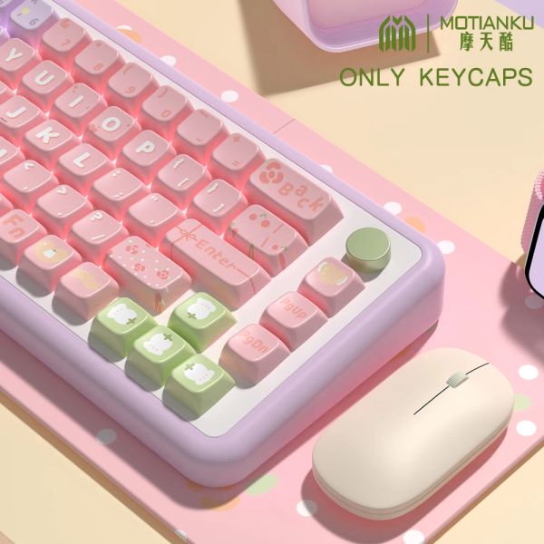 Accessori Lily of the Valley Original Tema KeyCaps Cherry/MDA Profilo Keycap personalizzato per la tastiera meccanica con 7U e CAP chiave ISO