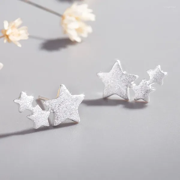 Orecchini per borchie 925 Sterling Silver Star for Women Kids Elegant Wedding Jewelry Pendientes Mujer Moda