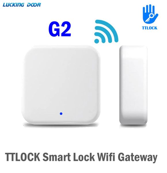 Controle TTLOCK APP Disposition Lock Gateway G2 Bluetooth para conversor Wi -Fi para controle remoto Smart Lock 2.4g WiFi Gateway Hub