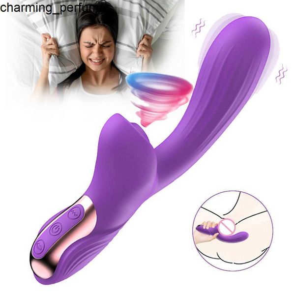 Gute Qualität 2 in 1 Klitoralsaugende Vibrator G Spot Vibratoren Sexspielzeug für Frauen Vakuum Dildo Vibrator Sexspielzeug für Frau