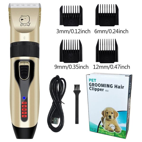 Clippers Cagnolini elettrici Tripper Professional Personal Cannone Cani che toeletta i capelli per capelli per capelli tagliente per taglio del gatto Kit macchina per la macchina da rimozione