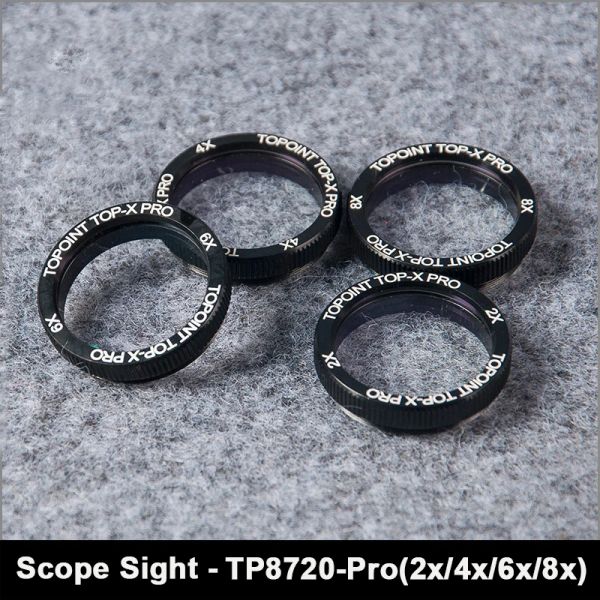 SCOPES TP8720PRO Bileşik Yay Gözü 2x/4x/6x/8x lens Kapsamı 30mm büyütme Cam Rekabet Yarışması Okçuluk Çekim Avı