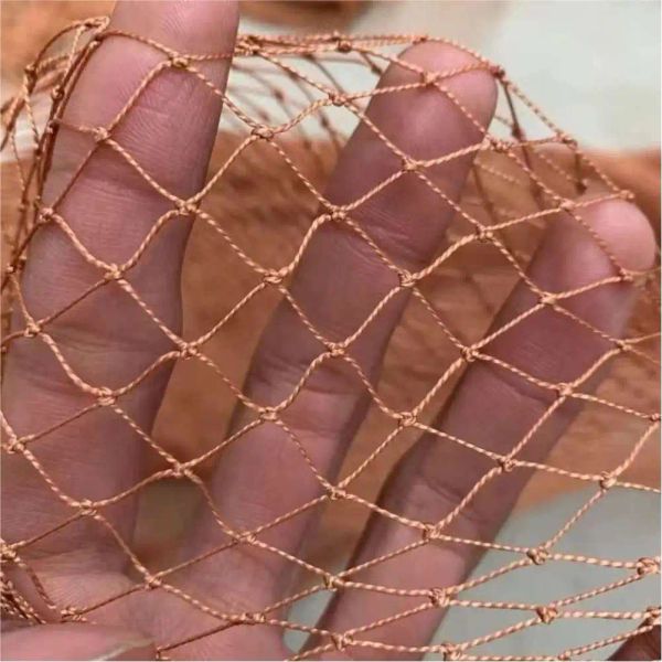 Accessori 12Shares Fishing Brown Net Hand Stake Stake Net Allevamento Net Cropic Protection Net Safety Net Balcony Isolation Rete Nylon Network