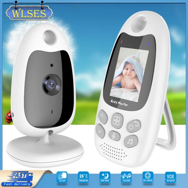 Камера VB610 Беспроводное ЖК -аудио -видео Baby Monitor 2,0 дюйма няня музыкальная интерком Ir 24h Портативная детская камера детская ходьба.