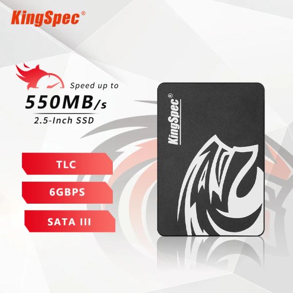 Sürücüler SSD Kingspec 2.5 SATA3 HDD 120GB SSD 240GB 128GB 1TB 500GB Dizüstü bilgisayar Sabit Disk Masaüstü Bilgisayar için Dahili Katı Hal Sabit Sürücü