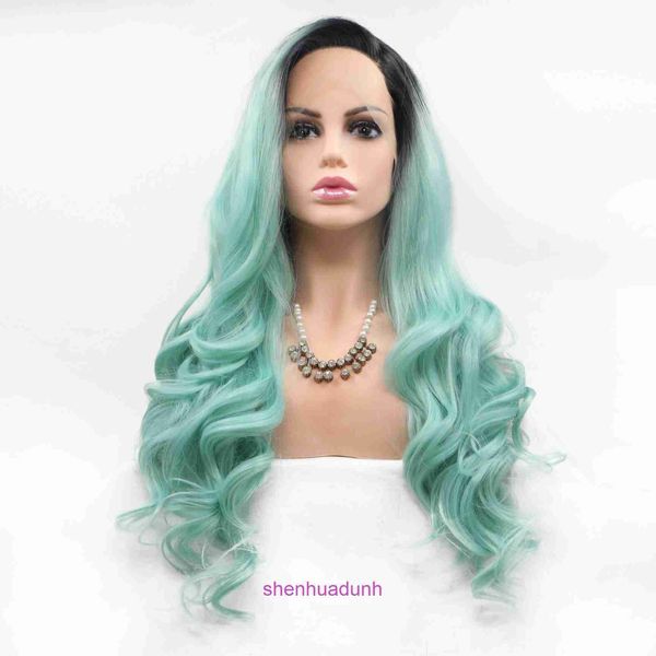 Wig Wig Wig Hairs Online Movies Stars Same Front Lace Chemical Fibre Color Big Roll Roll Dyeing New Product Creative Style