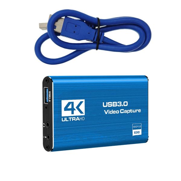 Lens 4K USB 3.0 2.0 Video Capture Card Game Live Streaming HDMicompatible VHS Board Grabber für PS4 -Spiel DVD -Kamera Video -Recorder