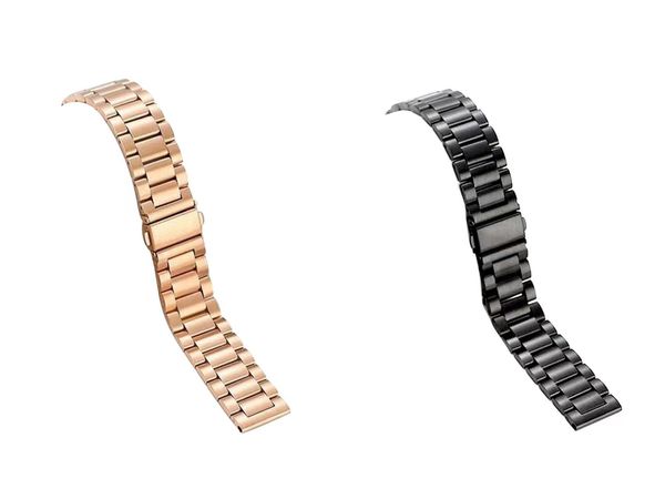 Hochwertige Herren wmoens Uhrenband Luxus Uhrengürtel für Männer Frauen 28mm Edelstahl -Stahl -Schließbänder Armbandbänder Coole Uhrenband Roségold Metallgurt mit Tags neu