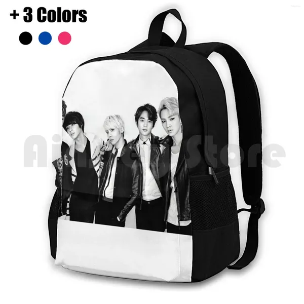 Backpack Shinee está de volta!Caminhadas ao ar livre Camping Travel Shop Kpop K Música coreana Taemin Minho O key Jonghyung