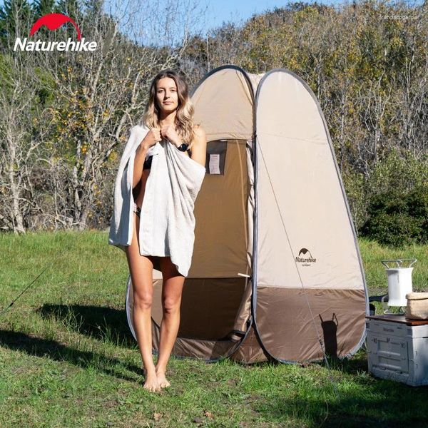 Zelte und Unterkünfte NatureHike Outdoor Duschland Camping Zelt Ultraleichte Familien-Toilette tragbare automatische NH17Z002-P