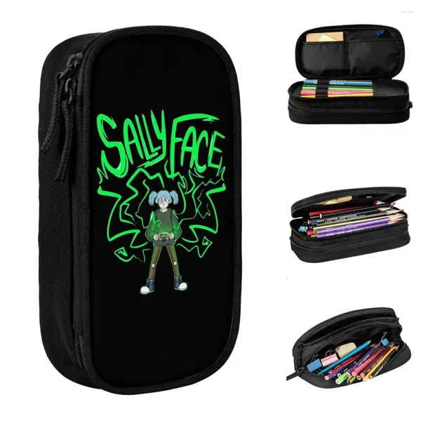 Sally Face Super Gear Boy Game Cencil Cases Suck Bag Студент Большой потенциал школьные принадлежности подарки