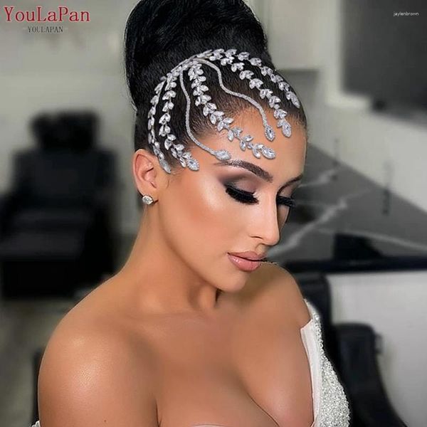 Cabeças Youlapan Bride Rhinestone Heardpy com Combs Wedding Hair Acessórios Miss International Pageant Tiara Bridal Cardrest HP525