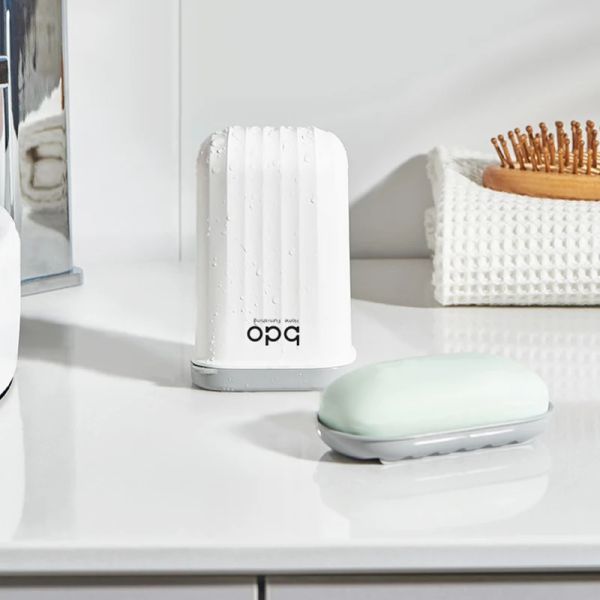 Piatti in plastica sapone portatile piatto impermeabile contenitore carino per forniture da bagno per la scatola di tenuta esterna