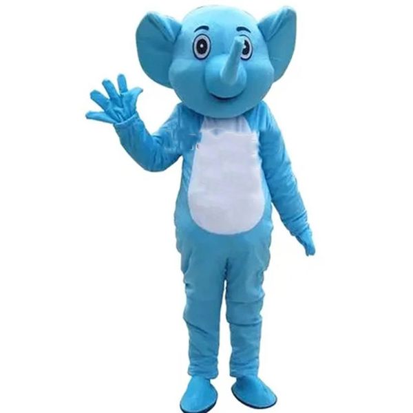 2024 Tamanho adulto mascote de elefante fantasia Halloween Carnaval unissex adultos roupas de fantasia Fancy Fanche