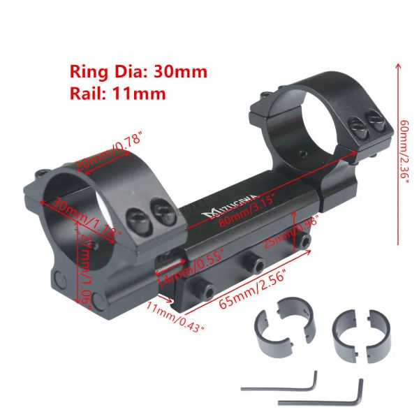 Scopes Null Rückstoßfernrohrhalterung 25,4 mm 1 