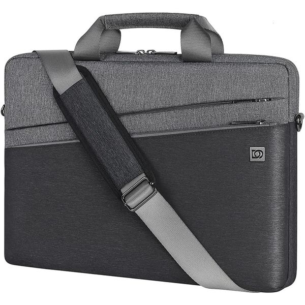 Domiso Schocksicherer Laptop Tragetasche Business Aktentasche wasserdichte Messenger -Umhängetasche für 1415617.3 Notebook 240409