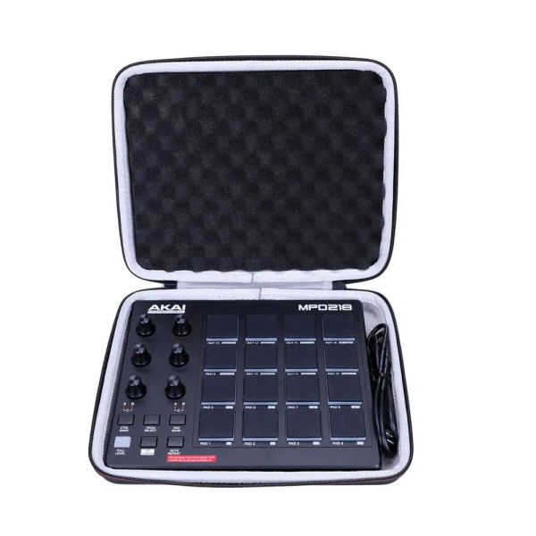 Bags LTGEM EVA HARD CASE PARA AKAI PROFISSIONAL MPD218 ULTRA PORTÁVEL USB BUS PODED 16 PAD USB MIDI PAD CONTROLER