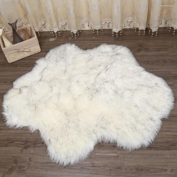 Ковры Muzzi Artificial Sheepkin Hairy Carpet для гостиной спальни коврики кожа мех простые пушистая область стиральная искусственная искусственная коврик