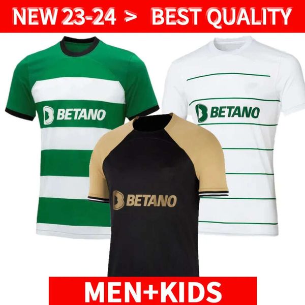 Sheng CP 22 23 24 Jerseys de futebol Lisboa Lisbon Coates Mathieu Jovane Sarabia Vietto 2023 Clube de futebol Clube de futebol Kit Kit Maillot Terceiro