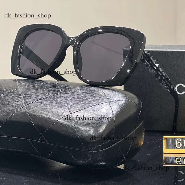 Occhiali da sole da sole per designer Chanelly per donne occhiali da sole da sole da uomo con telaio quadrato polarizzati con gambe di occhiali larghi con lettera cavata con scatola 201