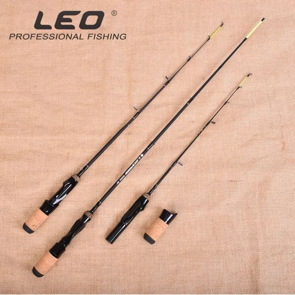 Acessórios Leo Onepiece Pecela plana Haste de pesca de gelo odor de seção única Haste de jangada Pólo de pesca de inverno Haste de pesca