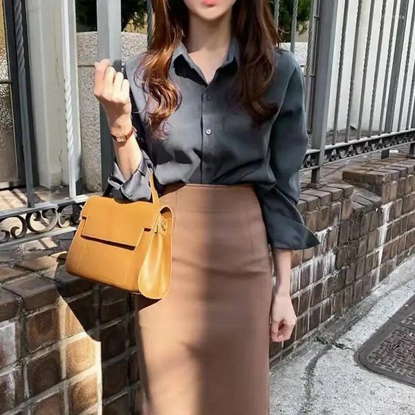 Arbeitskleider 2024 Frühlings- und Herbstleichter reifen Stil Imperial Schwester Model Thin Shirt Package Hüftrock Karriere Karriere zweiteiliger Anzug