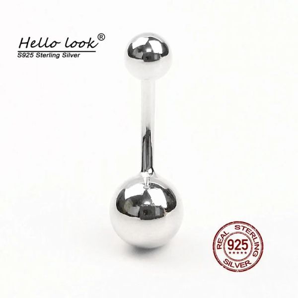 Jóias hellolook 925 Sterling Silver Belly Piercing for Women Sexy Body Body piercing Jeia Ball Silty Bungy Ring Ring Summer Gifts