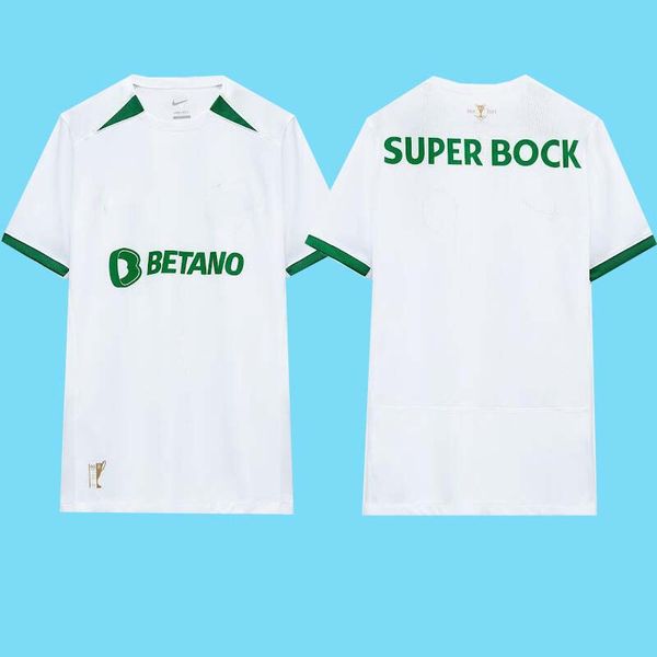 23 24 Sporting Lisbon CP Vincitore Edizione speciale Jovane Ronaldo Sarabia Vietto Acuna 2023 2024 Mail Jersey Club de Home Football Shirt Kit per bambini da uomo