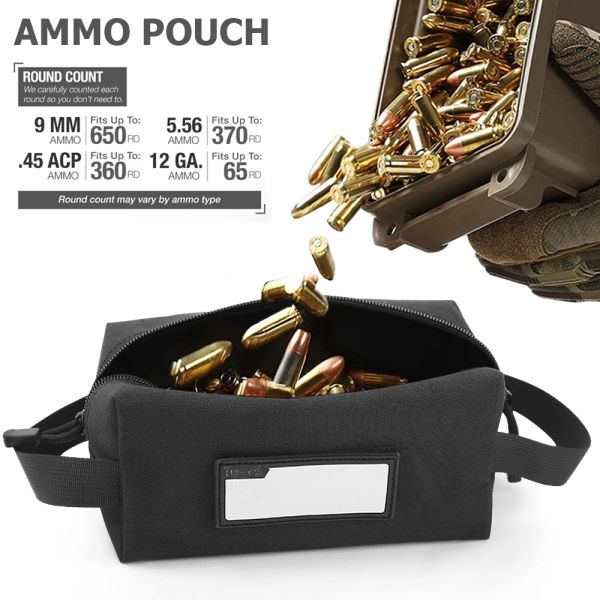 Pacote Pacote de munição tática bolsa bolsa bolsa bolsa bolsa de armazenamento de armazenamento militar bolsa EDC Saco de ferramentas para bolsa de caça de bolsas táticas de 9 mm
