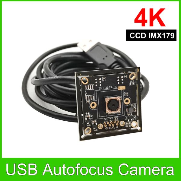 Objektiv 4K 8MP USB Autofokus -Kamera -Modul CCD IMX179 Sensor Keine Verzerrung Lens UVC OTG -Plug -and -Play für Bildaufnahme/Unterricht