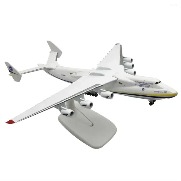 Figurine decorative in lega di metallo Antonov An-225 Modello Aereo Mriya Modello 1/400 Giocattolo in scala per la raccolta