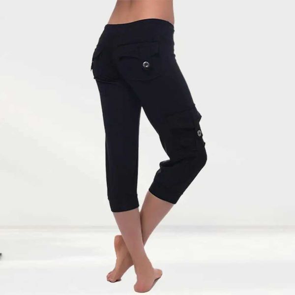 Pantaloni da donna Capris pantaloni da cool a medio grollo multisca