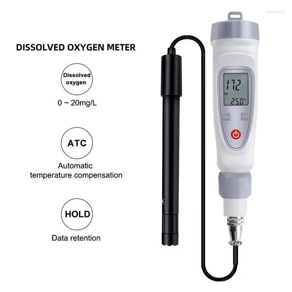 Stile a penna portatile Digital disciold misuratore di ossigeno tester di qualità dell'acqua JPB-70A Rilevatore