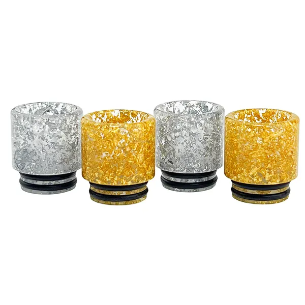 Accessoires 810 Langes Mundharz Tropfspitzen Mundstück Silber Gold Farbstütze Mix Order