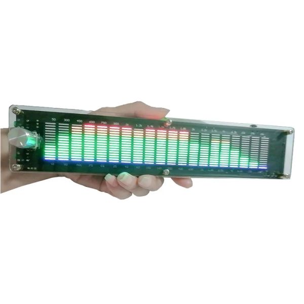 Amplificador DSP EQ EQ Pickup Rhythm Music Spectrum LED Nível de áudio Indicador Amplificador Vu Meter para lâmpadas de atmosfera leve de carro
