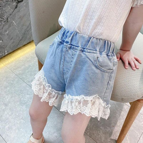 Shorts enens per bambini bambine pantaloni in denim bambini indossare un bambino bambino per bambini in abbigliamento estivo jeans 4-13 anni