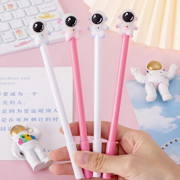 Stifte 30pcs Silicon Astronaut Gel Stift Gel Stifte Sets Kawaii Stift Set kostenlos Versand Ästhetik Stationerie Original Roman Stifte zum Schreiben