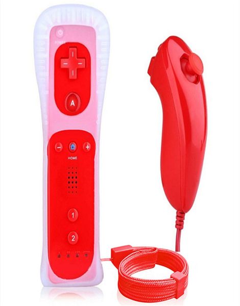 2in1 Controllo Wireless Remote Controllernunchuk per Nintendo Wii GamePad Silicone Case 10 SetSlot7973943