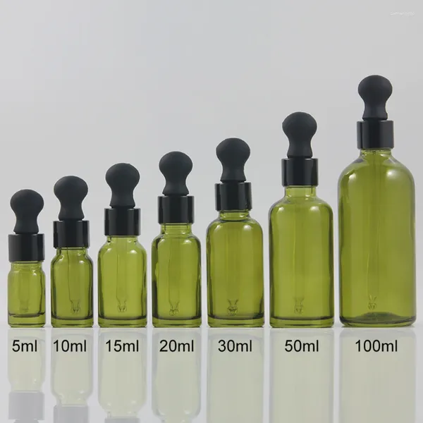 Depolama Şişeleri Çin Fabrikası Yeşil 30ml DIY ELIQUID ŞİŞE CAM BRADER YAĞLAR İÇİN BAŞLI