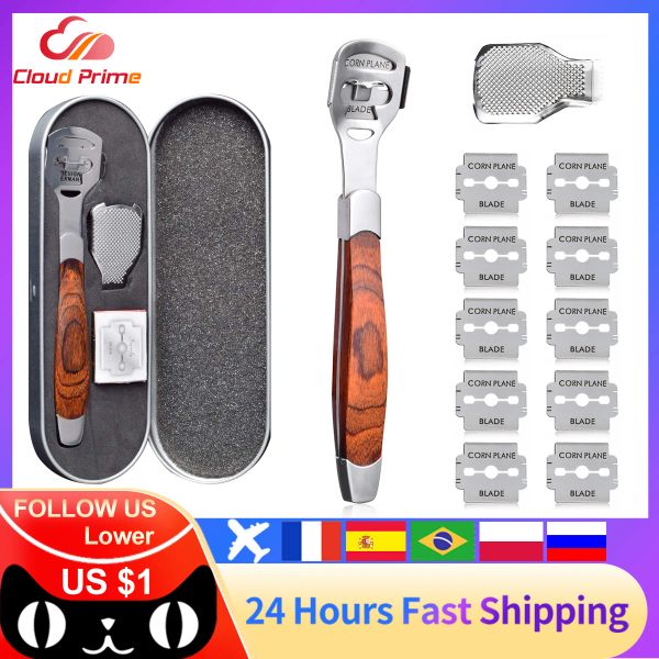 Ferramentas de pedicure de aço inoxidável de barbeadores Pedicure Set Feeling Maks Manicure Callus Profissional Pedicuras Pedicuras Faca barbeador