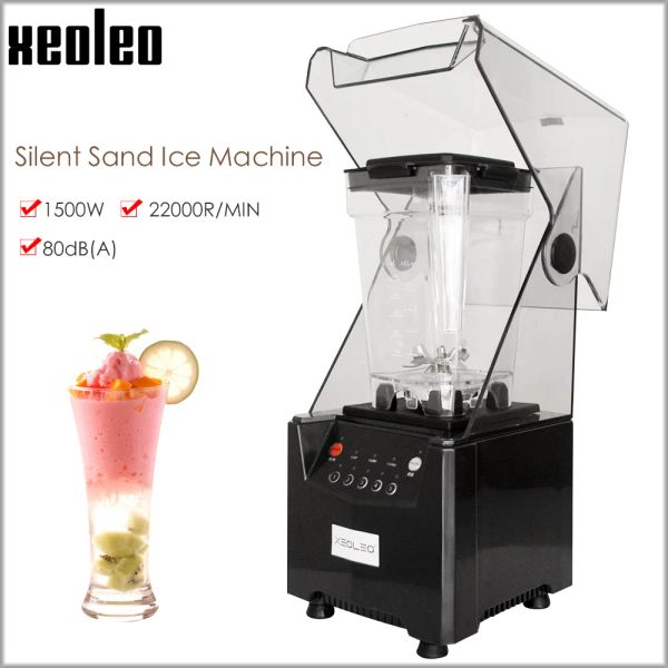 Blenders Xeoleo Food Blender Коммерческий блендер 1500 Вт звукоизоляция пищевая комбинация производитель смузи изготовление сока -машино
