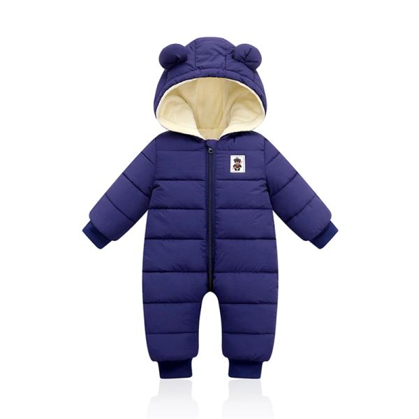 Schichten Neugeborener Herbst Winter Baby Jumpsuit Strampler Jungen Jungen Mantel Kinder Overalls Kinderkleidung Kleidung Kapuze mit Kapuze -Mantel