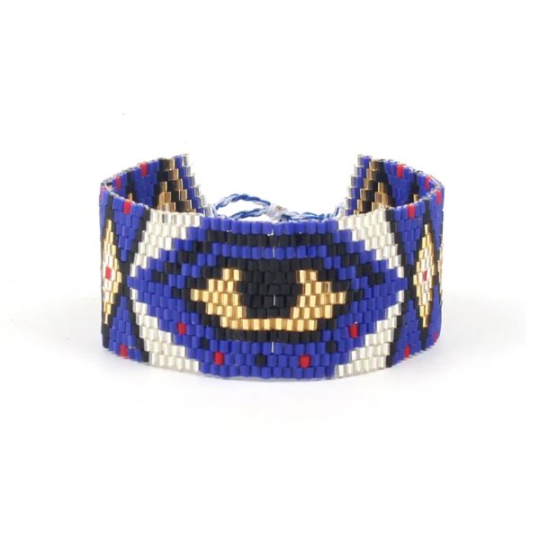 Strands Yastyt Miyuki Braccialetti Turkish Malte Eye Bracciale per donne gioielli blu malvals Pulseras Mujer Moda a mano in tede