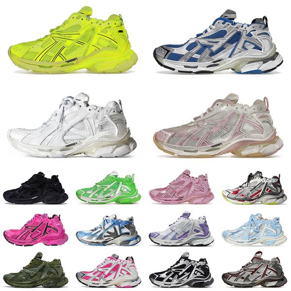 2024 Designer Track Runners 7.0 Kleiderschuhe Plattform Marke Sender Männer Frauen Burgund Dekonstruktionsplatten-Formete Flat Sneakers Schuhe 35-46